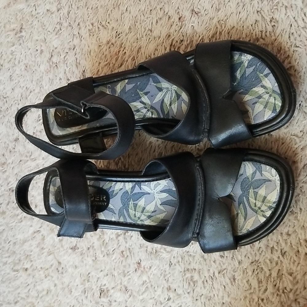 Girls or Womens black wedge heels